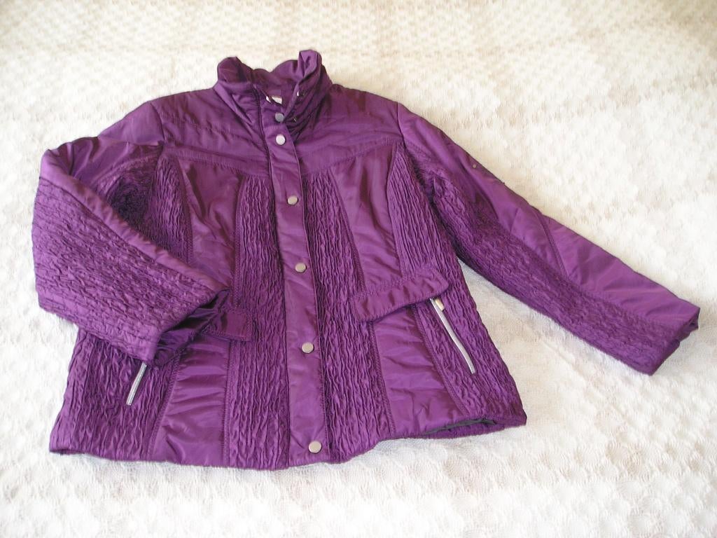 aubergine / paarse winterjas Gelco maat 42, Ophalen, Gelco, Paars, Maat 42/44 (L)