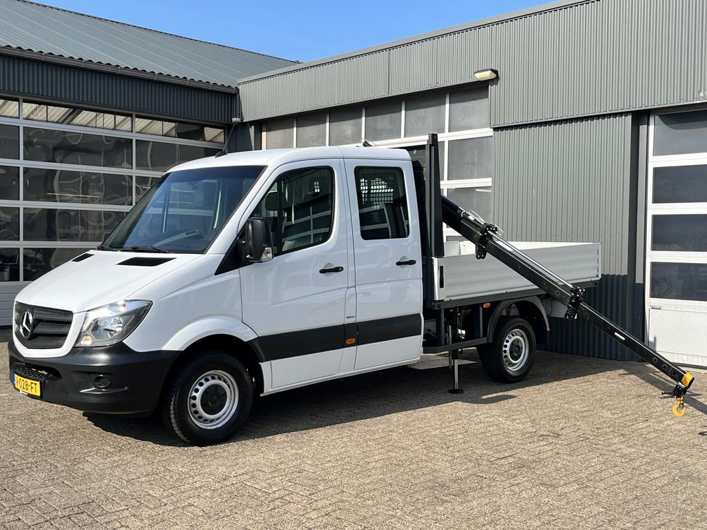 Mercedes-Benz Sprinter 311 2.2 CDI 366 DC Hiab 018T Laadkraa, Auto's, Bestelauto's, Gebruikt, 4 cilinders, Wit, Bedrijf