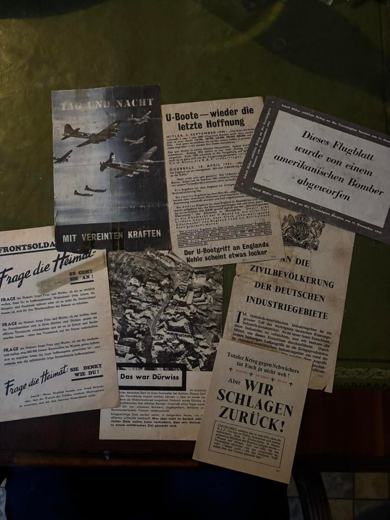 Duitse oorlogs pamfletten 7x, Verzamelen, Ophalen of Verzenden