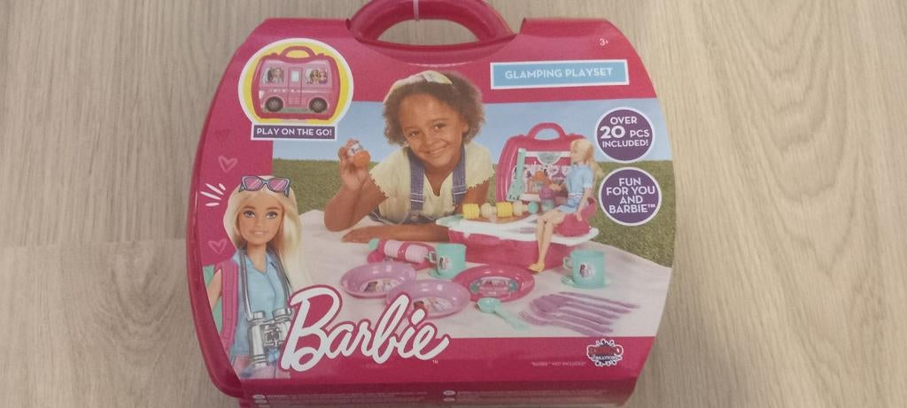 Barbie Glamping Playset - Keukentje/Serviesje, Kinderen en Baby's, Speelgoed | Overig, Nieuw, Meisje, Ophalen of Verzenden