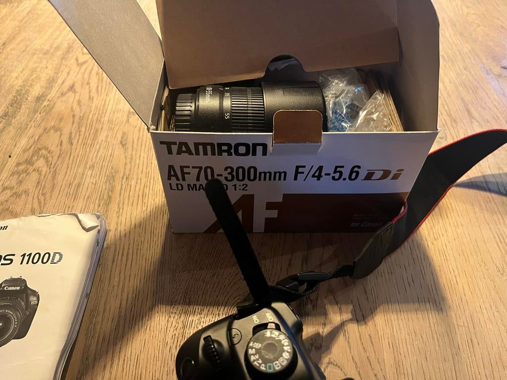 Canon EOS 1100D Spiegelreflexcamera met Tamron lens, Gebruikt, Spiegelreflex, Canon, Ophalen of Verzenden