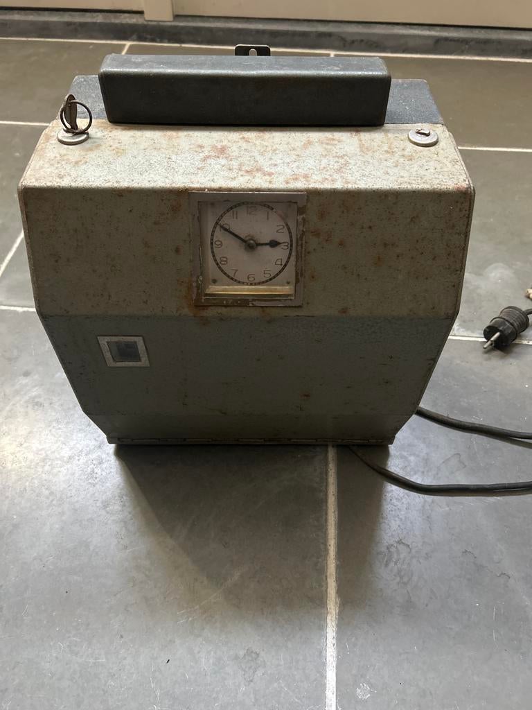 Vintage Prikklok - Tijdregistratie Systeem, Antiek en Kunst, Ophalen
