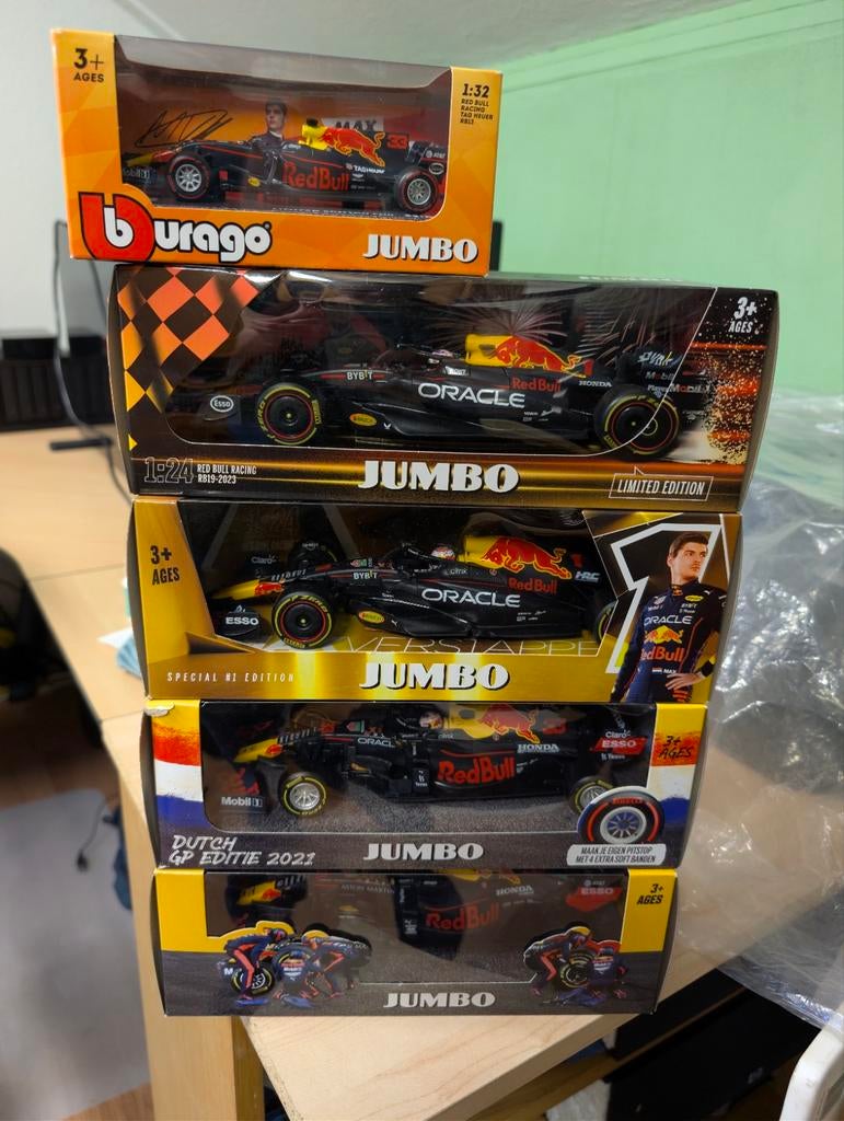 Max Verstappen autos, Ophalen of Verzenden, Nieuw, Bburago