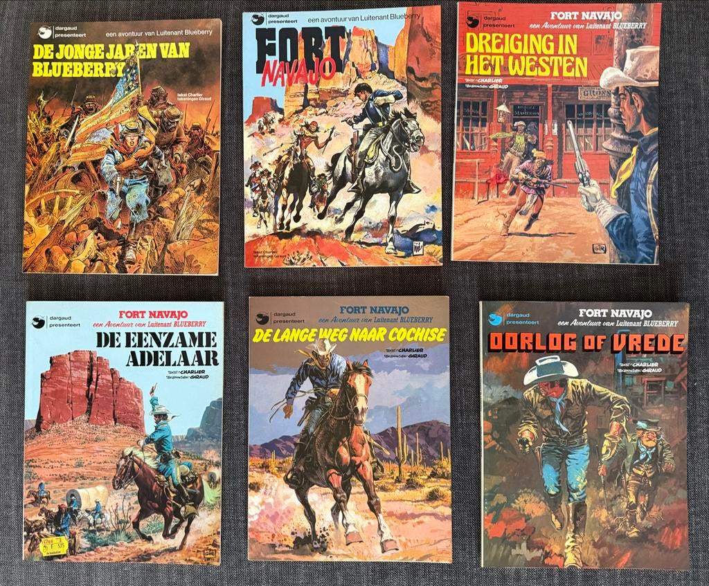 Luitenant Blueberry serie 1-25 + 2 extra stripboeken, Boeken, Stripboeken, Complete serie of reeks, Ophalen of Verzenden, Gelezen