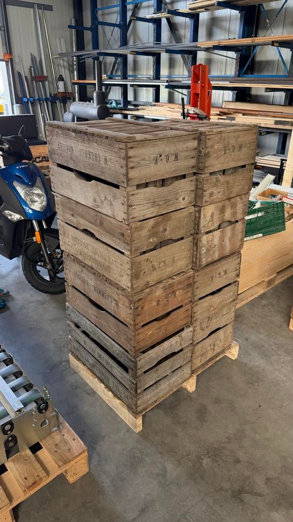 Fruitkisten - Decoratief en Functioneel, Doe-het-zelf en Verbouw, Ophalen, Gebruikt, 40 tot 60 cm, 50 tot 75 cm