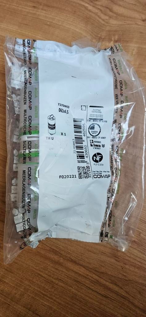 Comap Meerlagenbuis Koppeling Ø63x4,5 Nieuw, Doe-het-zelf en Verbouw, Ophalen of Verzenden