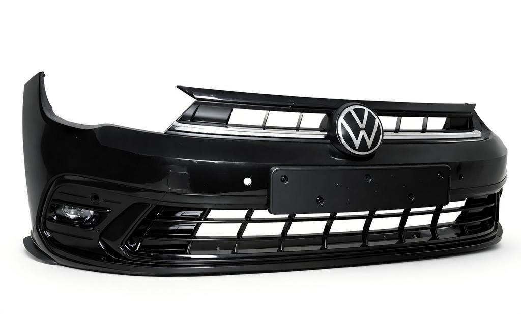 Voorbumper VW Polo 2G Facelift R-line 4xPDC Bumper bj.2022-2, Gebruikt, -, Voor, Ophalen of Verzenden