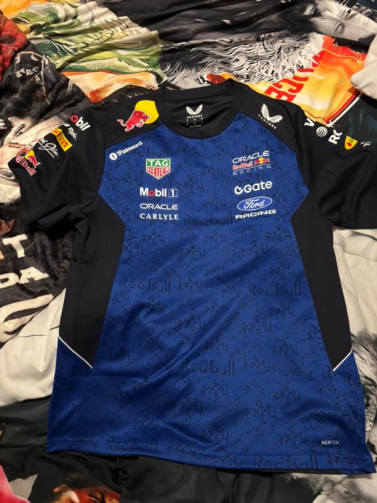 Red Bull Racing 2026 Team Set Up T-Shirt, Ophalen of Verzenden, Zo goed als nieuw, Blauw