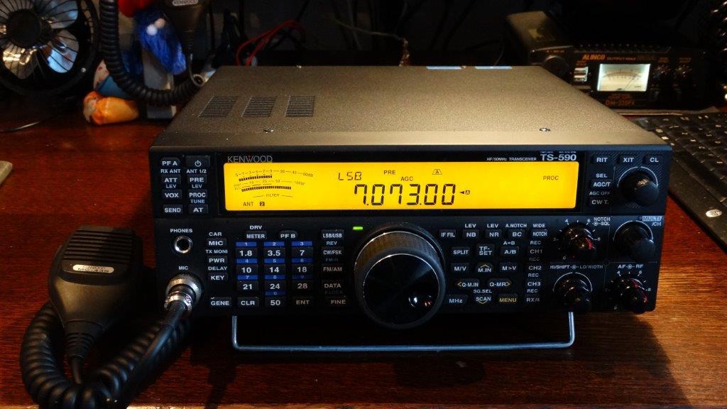 te-koop kenwood ts 590 sg, Telecommunicatie, Ophalen of Verzenden, Zo goed als nieuw, Zender en Ontvanger