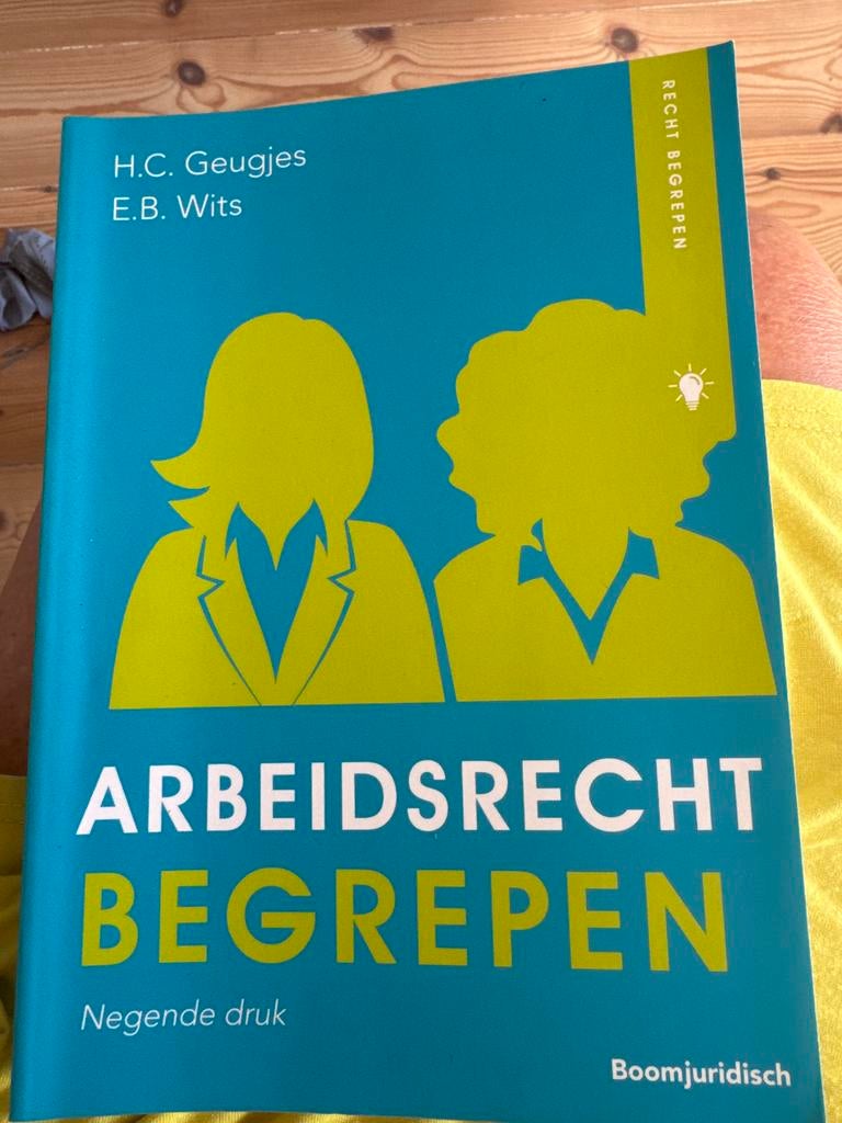 Studieboek Arbeidsrecht Begrepen - Zo goed als nieuw, Boeken, Ophalen of Verzenden, Gamma, Zo goed als nieuw, HBO