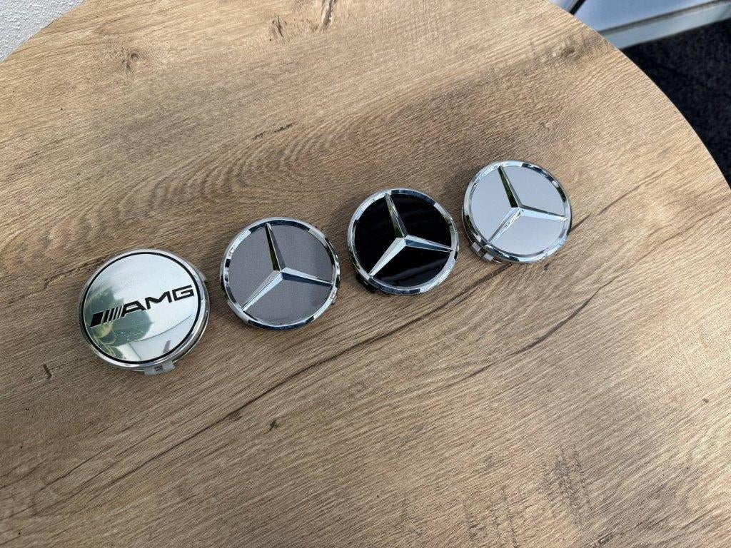 Nieuwe Mercedes Benz Naafkapjes Naafdoppen Wielkappen 75mm, Ophalen of Verzenden