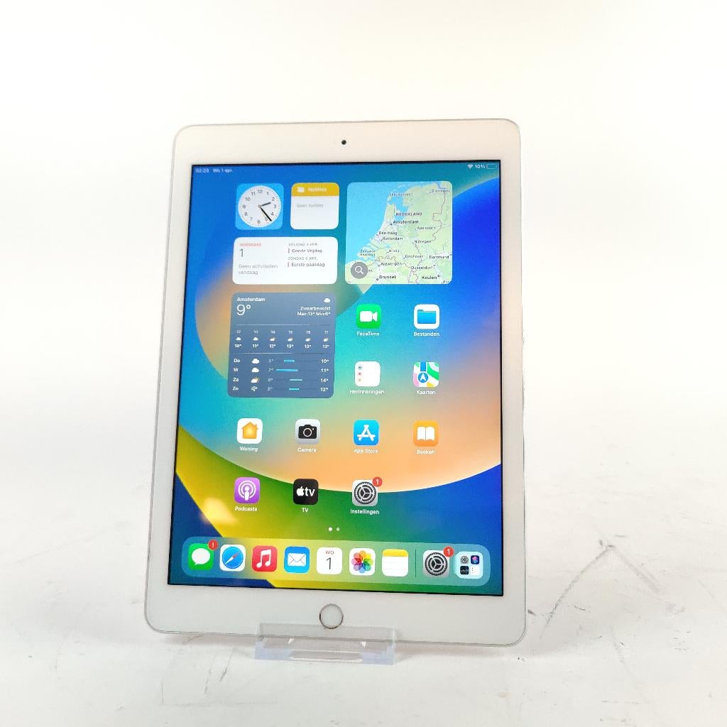 Apple iPad 6 2018 32gb || iOS 16 || 83% || Nu € 119.99, Computers en Software, Tablet-hoezen, 10 inch, Gebruikt, Bescherming voor- en achterkant
