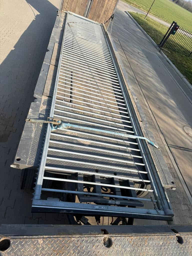 Elektrische schuifpoort – 9,10 meter, Tuin en Terras, Ophalen, IJzer, Spijlenhekwerk