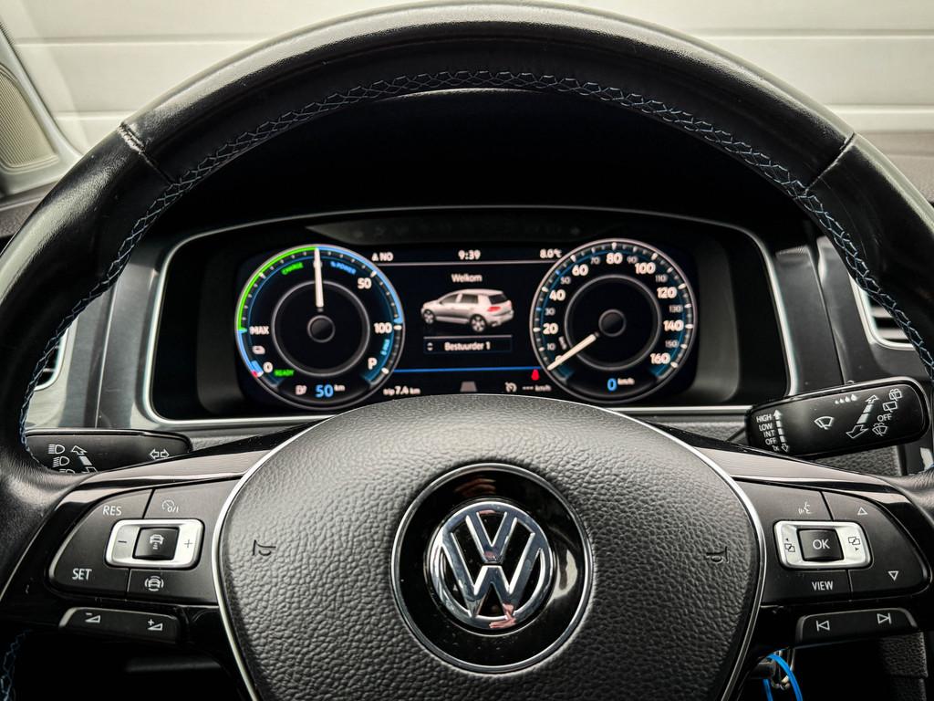 Volkswagen e-Golf e-Golf | Clima | Cruise | Navi | Led | 17, 136 pk, Gebruikt, Blauw, Origineel Nederlands