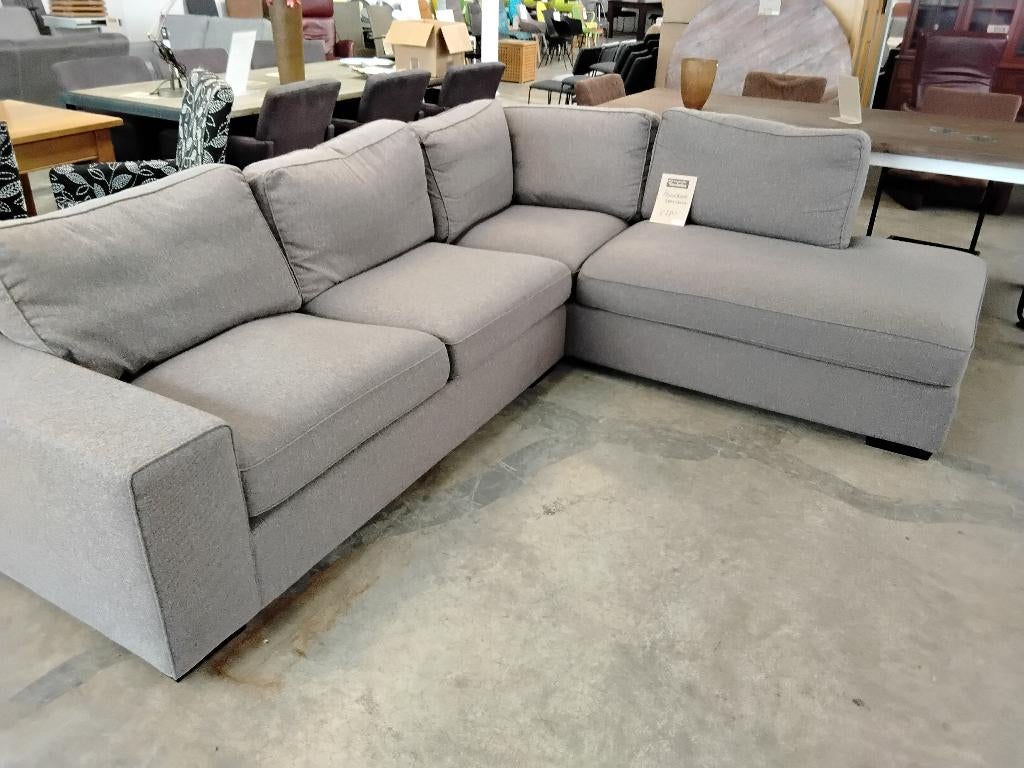 Hoekbank stof, 280 x 230cm. Voor 275=! Second Life Wolvega, Ophalen, 250 tot 300 cm, Hoekbank, Zo goed als nieuw