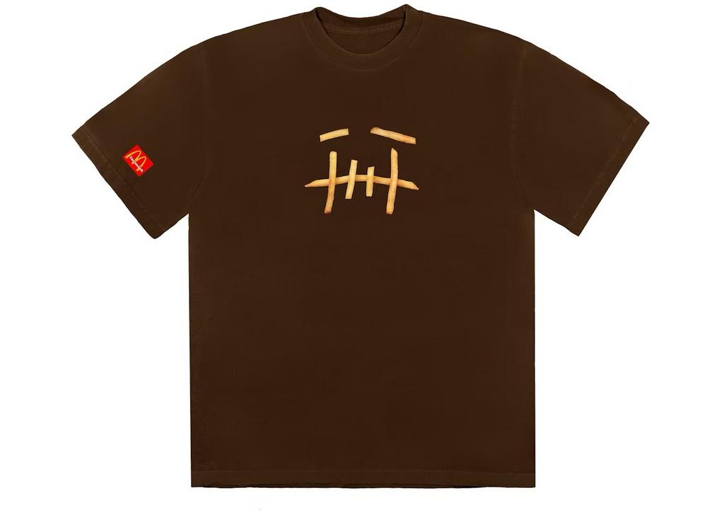 DS Travis Scott x McDonalds Fry II T-Shirt S, Ophalen of Verzenden, Nieuw, Maat 46 (S) of kleiner, Bruin
