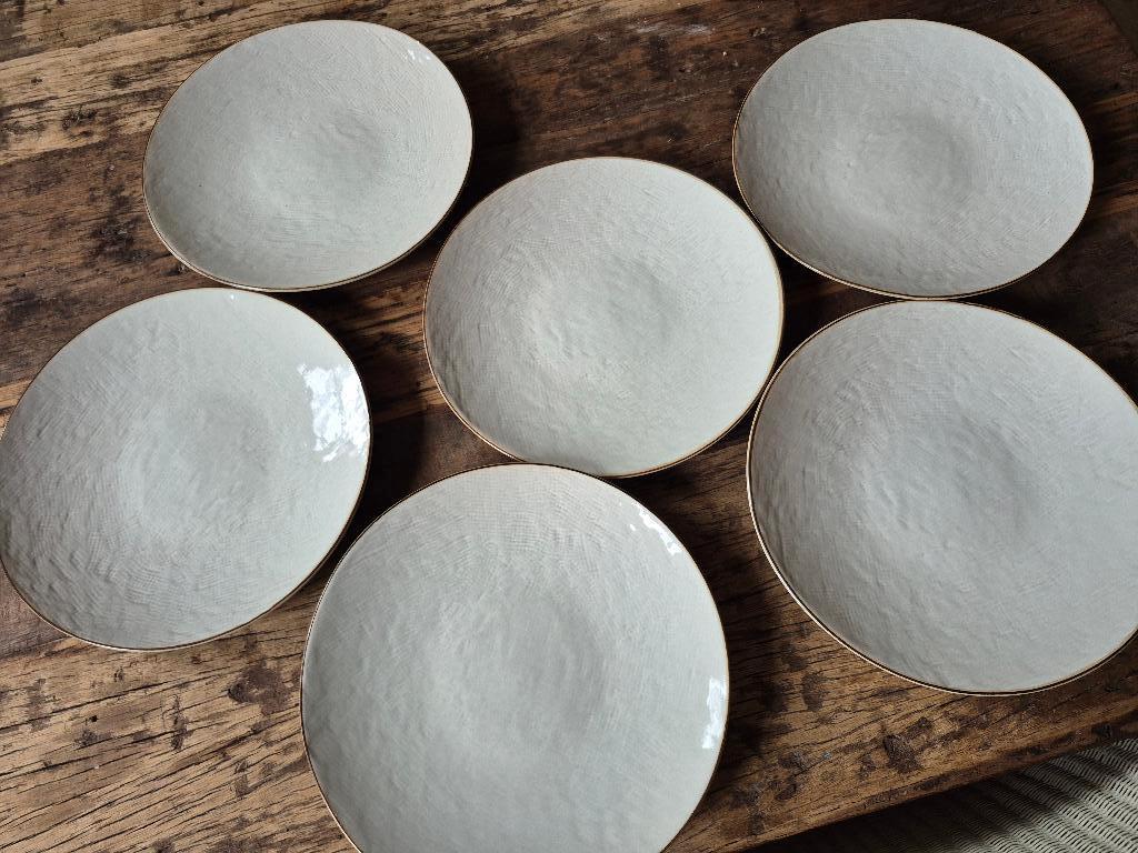 Broste Copenhagen Hessian 6 x grote dinerborden, Huis en Inrichting, Keuken | Servies, Nieuw, Ophalen of Verzenden, Bord(en), Overige stijlen