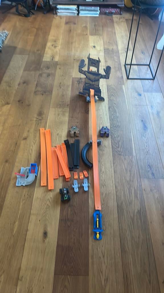 Hotwheels racebaan en losse onderdelen, Ophalen of Verzenden, Gebruikt, Handmatig, Hot Wheels