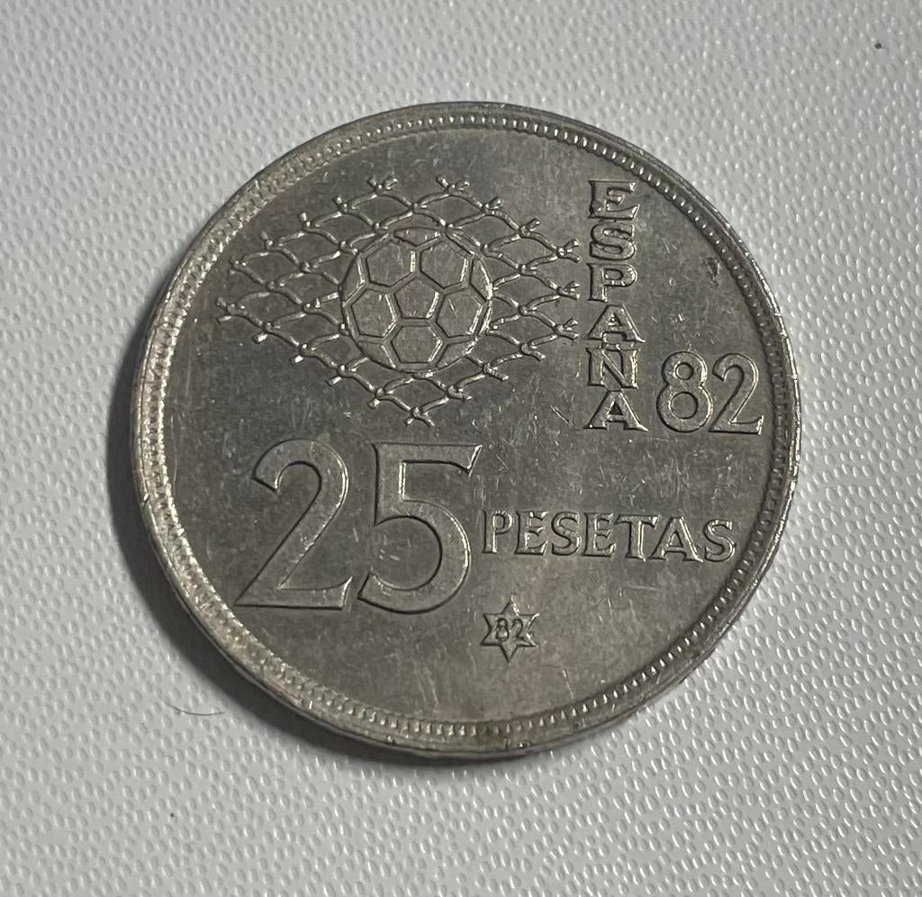 25 pesetas Spanje 1980, Ophalen of Verzenden, Overige landen