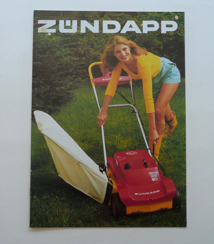 Zündapp Folder Grasmaaiers "Benzine en Elektr. kabel, Verzenden, Zo goed als nieuw, Folder