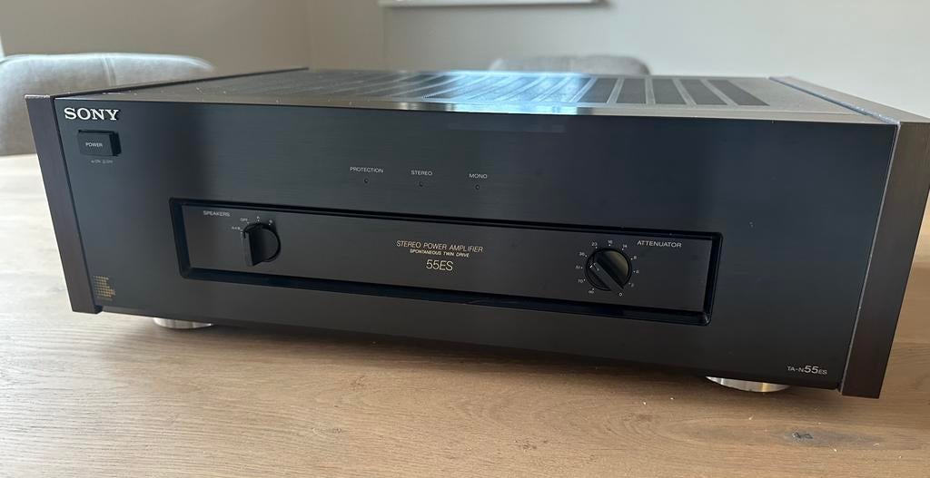 Sony TA N55ES eindversterker, zwart met houtfineer, Ophalen, Gebruikt, Sony