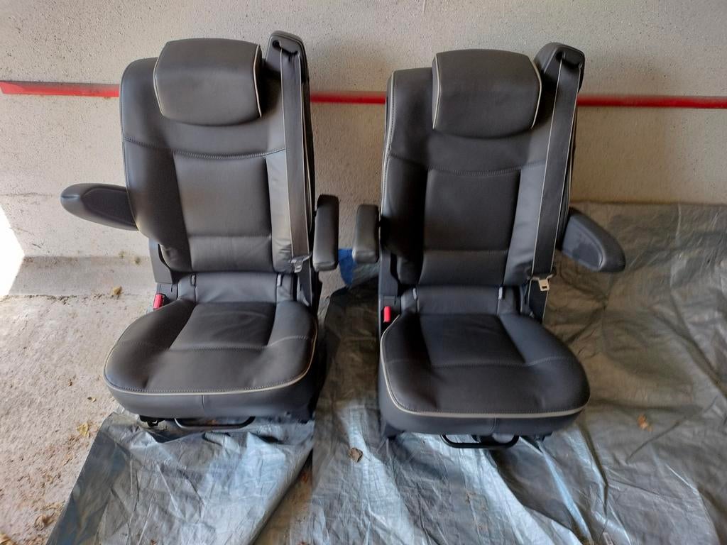 Luxe Camperstoelen / Busstoelen met Rail - Grijs/Wit, Ophalen, Gebruikt, Universele onderdelen