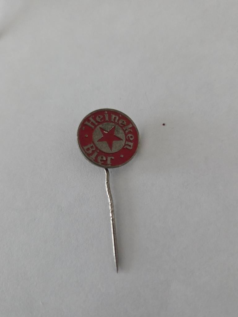 502 Vintage Heineken Bier Speldje - Zeldzaam Verzamelobject, Verzamelen, Ophalen of Verzenden