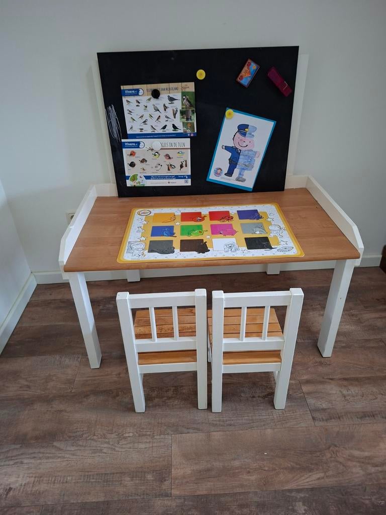 Speeltafeltje met 2 stoeltjes, Ophalen of Verzenden, Gebruikt, Tafel(s) en Stoel(en)