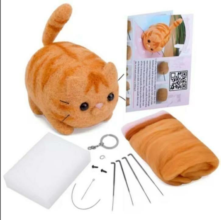 Naaldvilten voor beginners: Alles om je eigen poes te maken, Ophalen of Verzenden, Nieuw, Figuurtje(s), Wolvilt