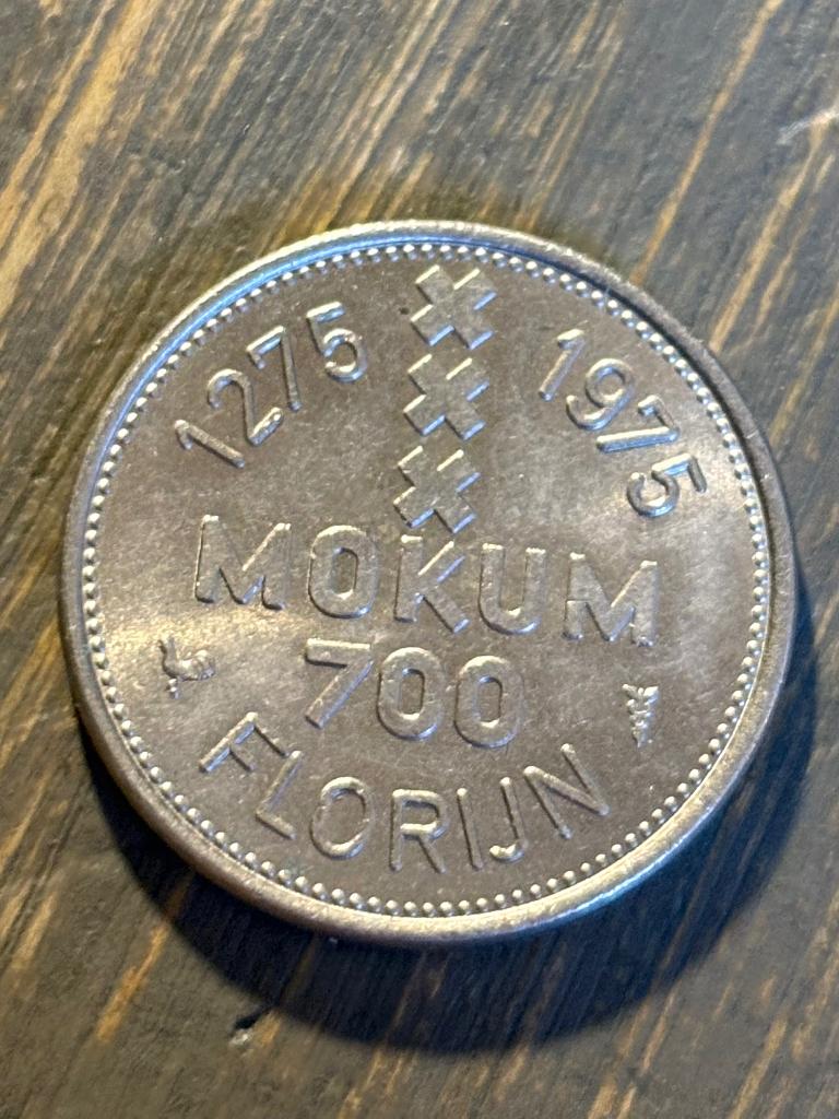 Penning Mokum 1975 Amsterdam, Postzegels en Munten, Penningen en Medailles, Ophalen of Verzenden, Overige materialen, Nederland