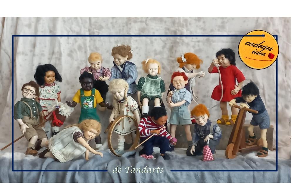 Poppen – Oudhollandse Spelletjes– HANDGEMAAKT, Ophalen of Verzenden, Pop