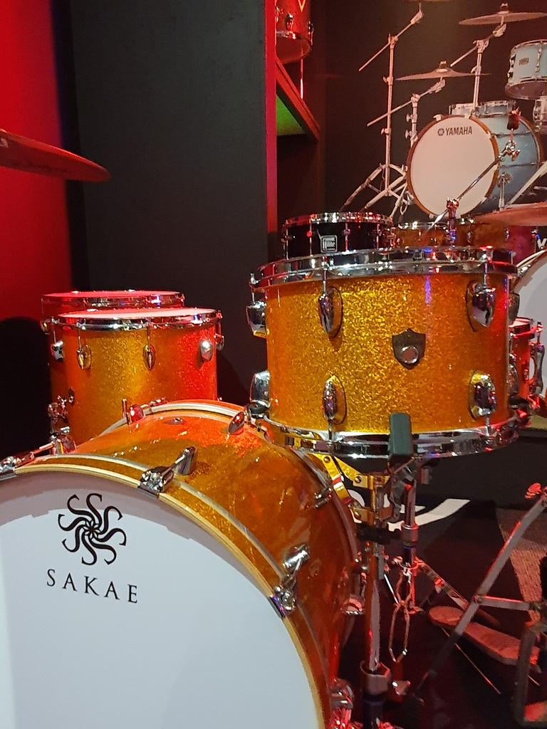 Sakae Trilogie: made in Japan. Gold Sparcle. 5pcs shellset, Muziek en Instrumenten, Ophalen of Verzenden, Overige merken