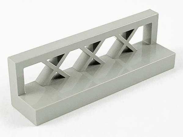 Lego Light Gray Fence 1 x 4 x 1 Lattice, Ophalen of Verzenden, Gebruikt, Losse stenen, Lego