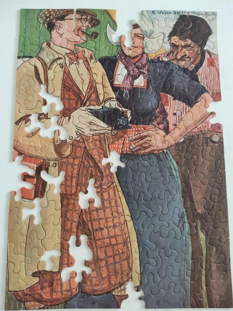 Houten legpuzzel - Volendam door Willy Sluiter (1873-1949), Ophalen of Verzenden