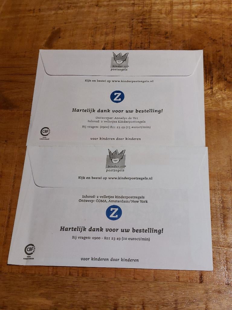 Kinderpostzegels 2003 en 2006 in dichte envelop, Ophalen of Verzenden, Na 1940, Postfris