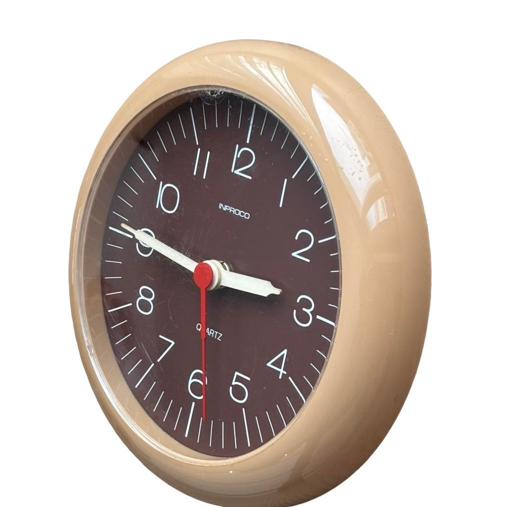 Vintage Space Age Quartz Klok, Huis en Inrichting, Ophalen, Gebruikt, Wekker of Tafelklok, Quartz