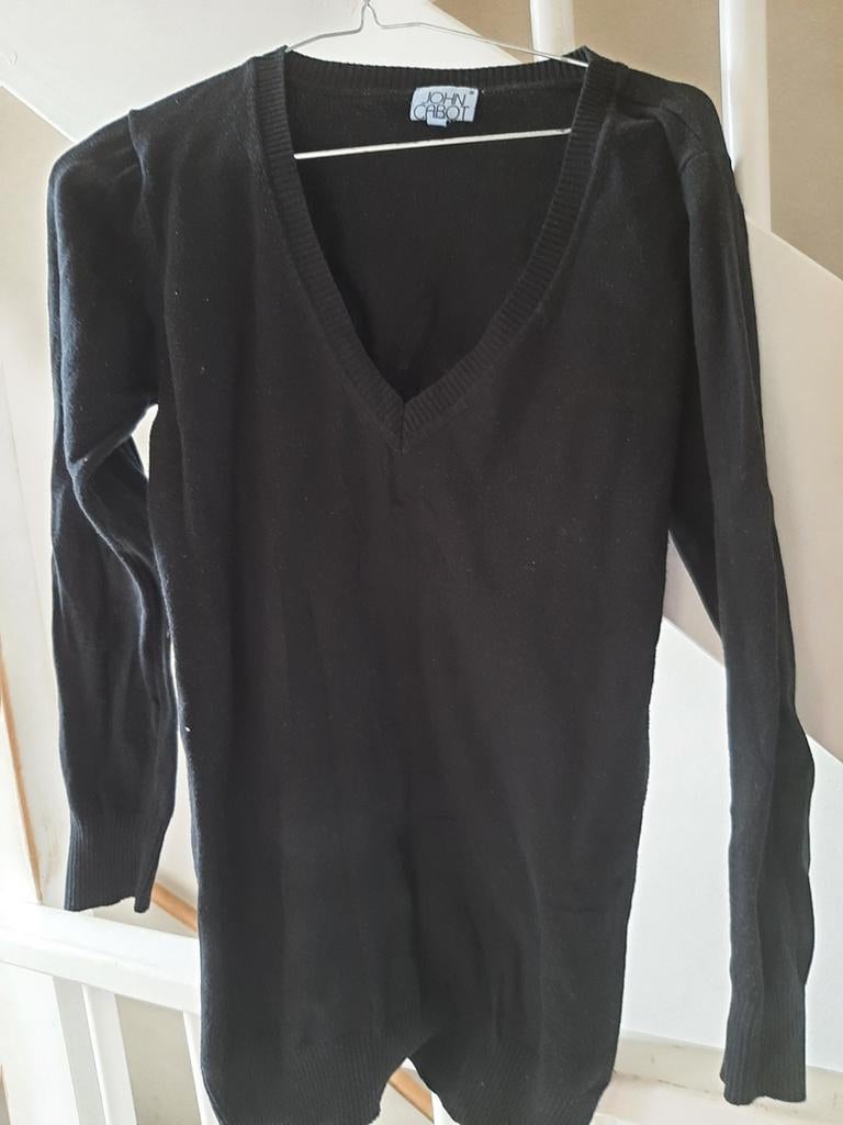 Zwarte trui John Cabot - Maat M, Maat 38/40 (M), Zwart, Ophalen of Verzenden, Zo goed als nieuw