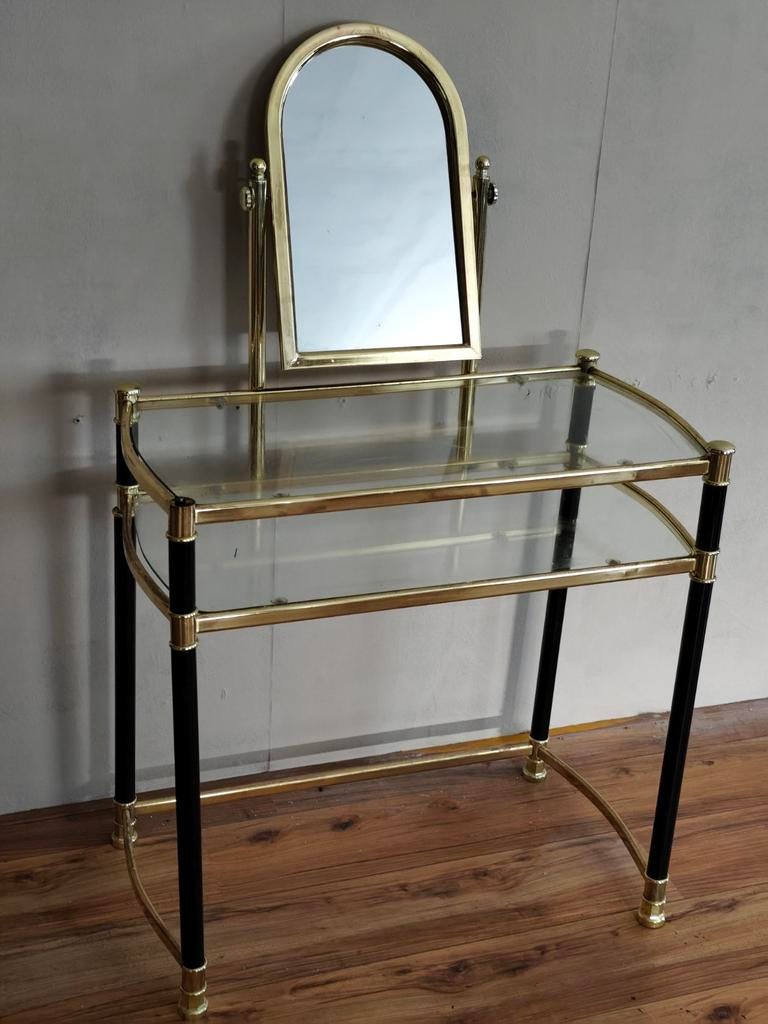 Goudkleurige Kaptafel - 80x40x129cm, Huis en Inrichting, Tafels | Kaptafels, Ophalen