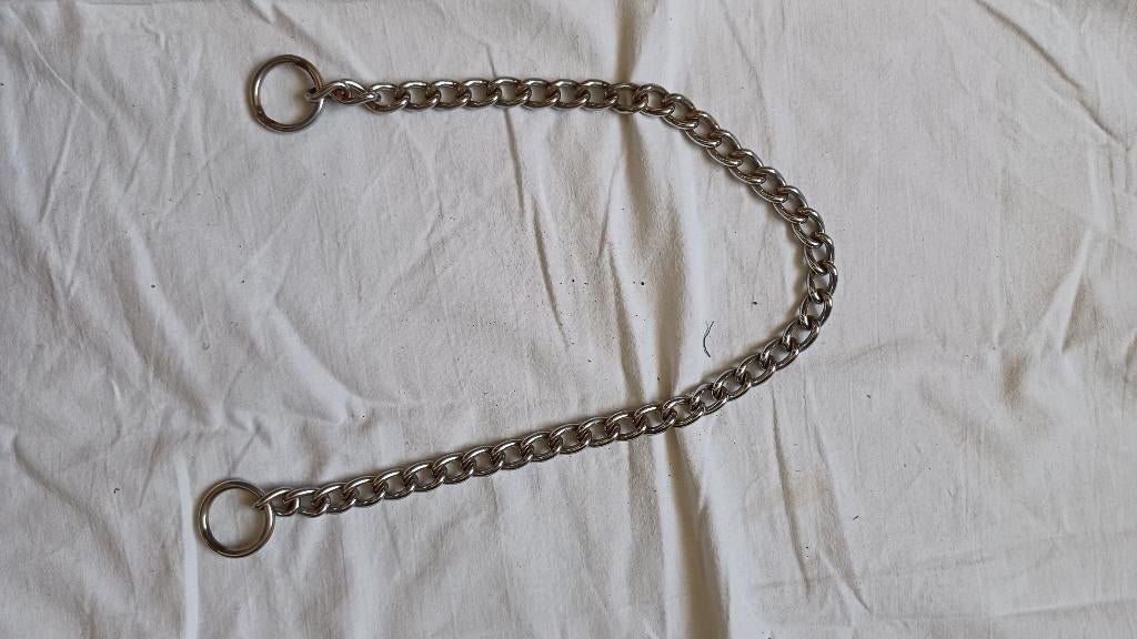 Honden sleepketting; schakel lengte 52 cm tussen ....., Ophalen of Verzenden, Gebruikt