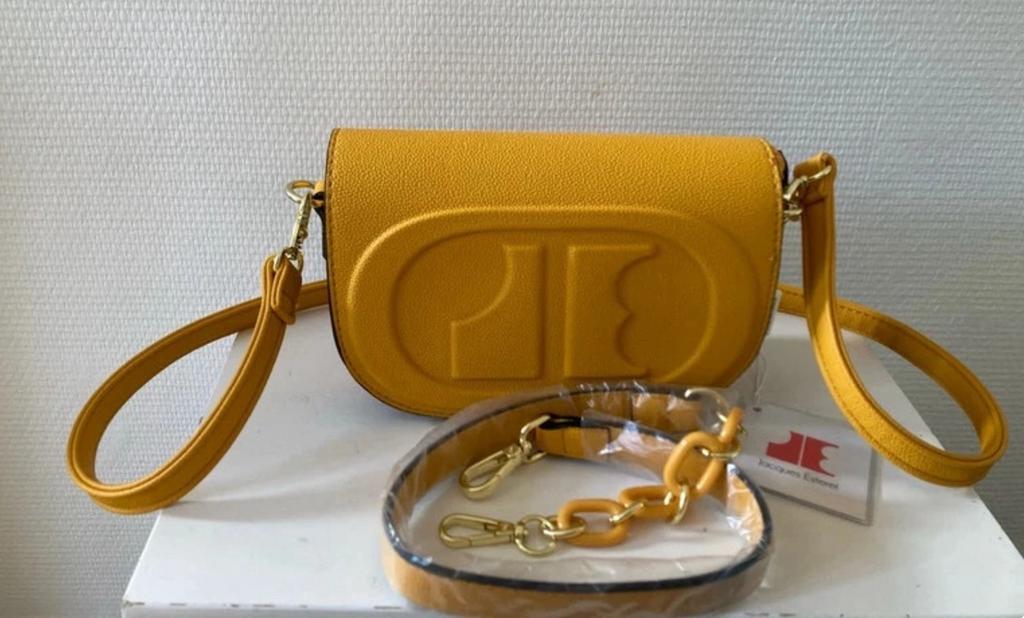 Prachtige nieuwe Jacques Esterel handtas mosterd geel, Ophalen of Verzenden, Nieuw, Geel, Handtas