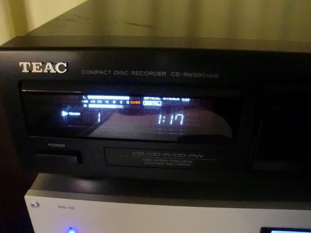 TEAC CD-RW890mkII CD-RW Player/Recorder getest werkt goed., Ophalen of Verzenden, Zo goed als nieuw, Overige merken