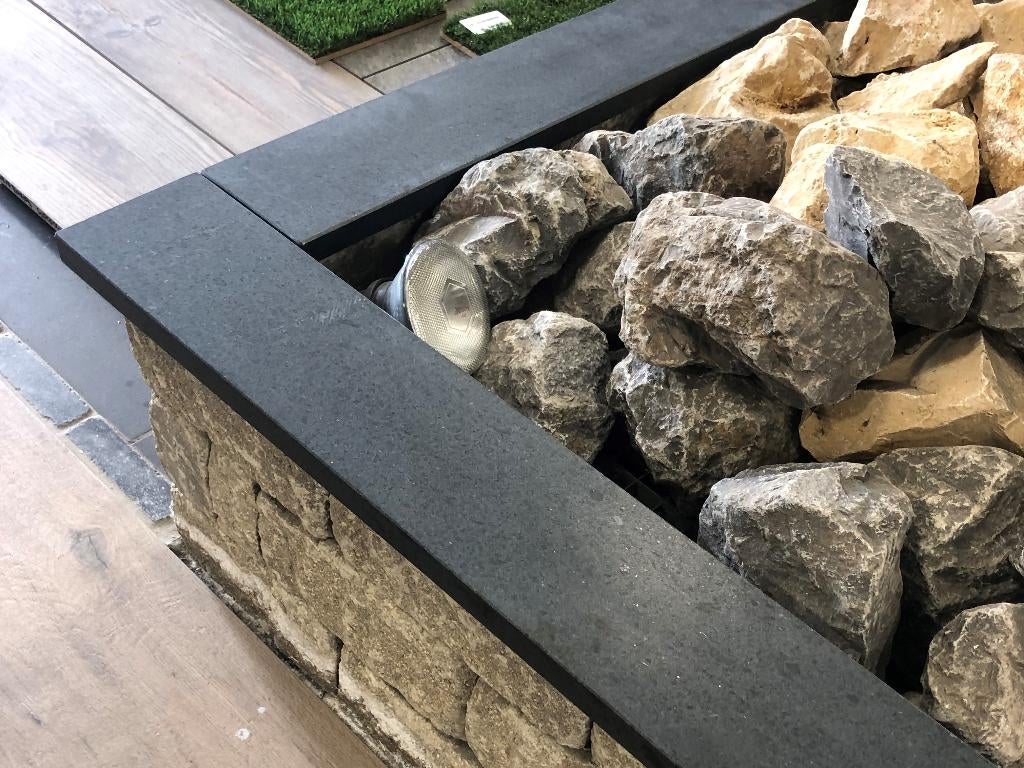 paalmutsen muurafdekkers kleurvast donker graniet vine black, Ophalen, Nieuw, Bakstenen