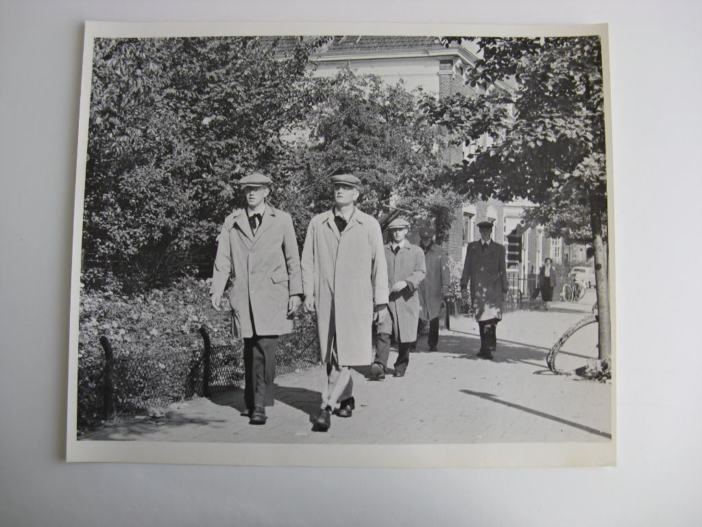 Aspirant corpsleden, z.g. Groenen op weg naar njord, Ophalen of Verzenden, Voor 1940, Zo goed als nieuw, Overige onderwerpen