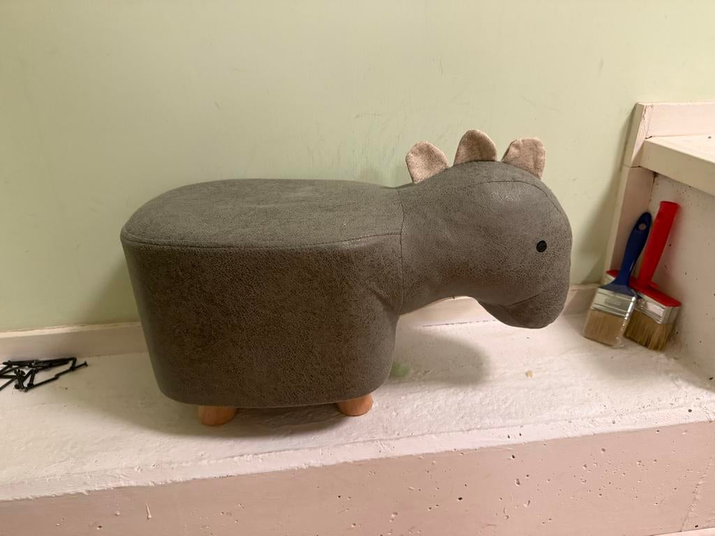 Leuke grijze dierenkruk, Ophalen, Minder dan 50 cm, Gebruikt, Stof