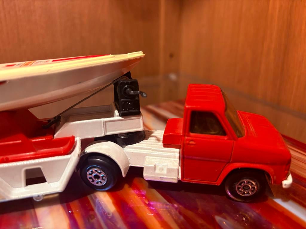 Vintage Matchbox Boot met Trailer, Ophalen of Verzenden, Gebruikt, Overige merken