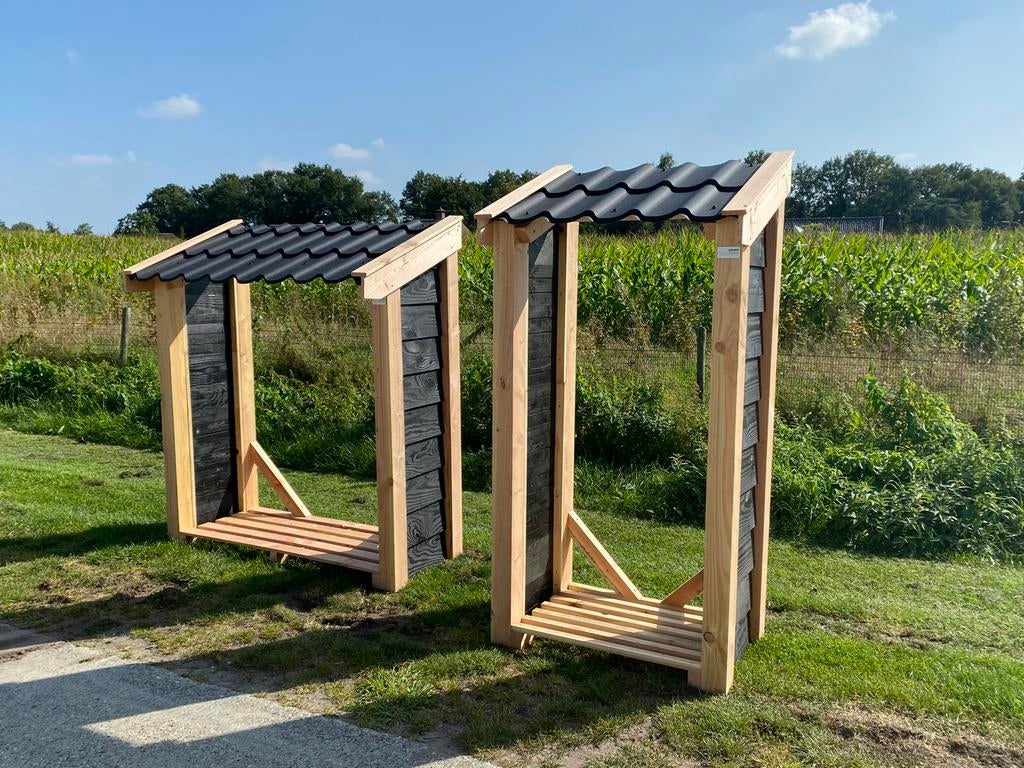 Opmaat gemaakt houthok houtopslag brandhout opslag, Minder dan 3 m³, Ophalen, Overige houtsoorten, Blokken