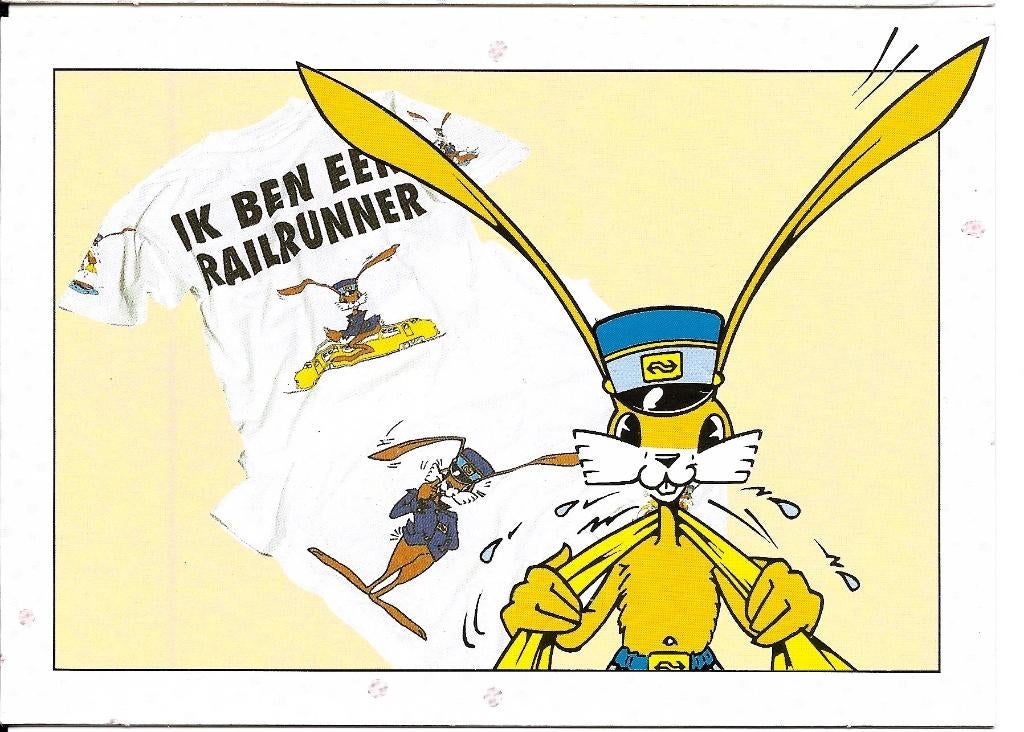 Ansichtkaart	Railrunner	Haas conducteur, Verzenden, 1980 tot heden, Ongelopen, Voertuig
