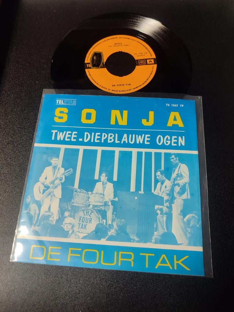 De four tak twee diepblauwe ogen Telstar, Cd's en Dvd's, Vinyl | Nederlandstalig, Ophalen of Verzenden, Zo goed als nieuw, Overige formaten