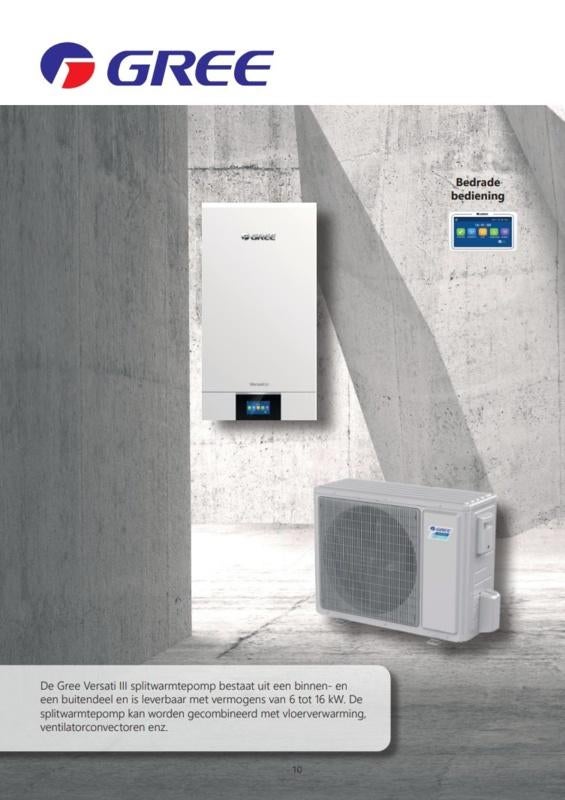 Nieuw in doos gree versati hybride warmte pomp 8 kw  **, Ophalen, DECORTREND-AIRCO, Hoog rendement (Hr), Overige typen