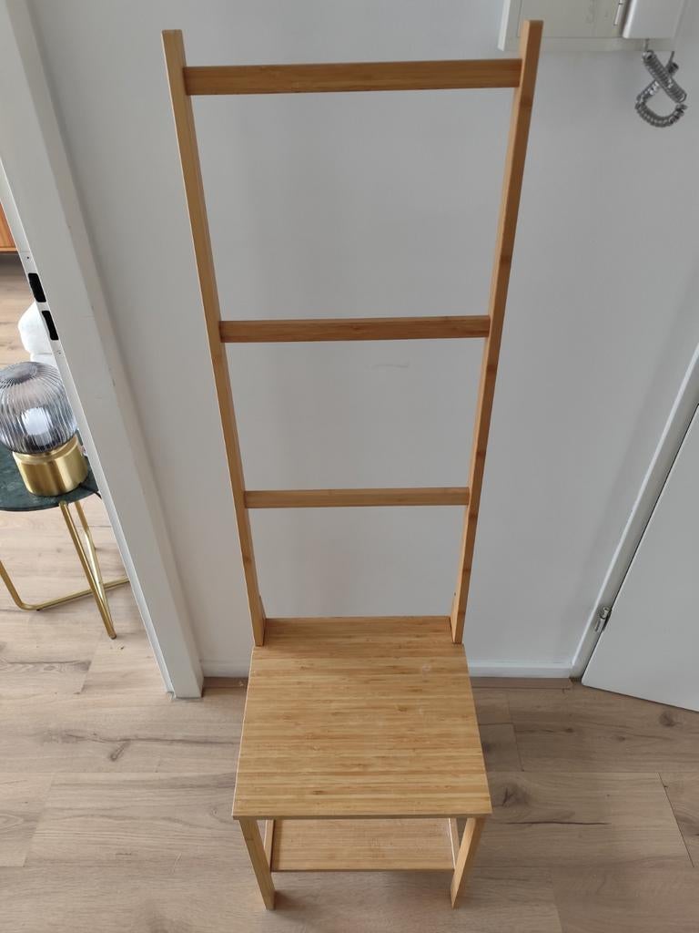 Ikea bamboe badkamerstoel, Huis en Inrichting, Badkamer | Badkamermeubels, Ophalen, 50 tot 100 cm, Zo goed als nieuw, Minder dan 100 cm